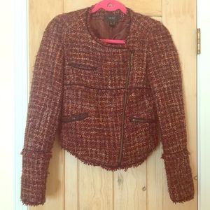 3 for $15 - Mango Suit Cropped Tweed Jacket